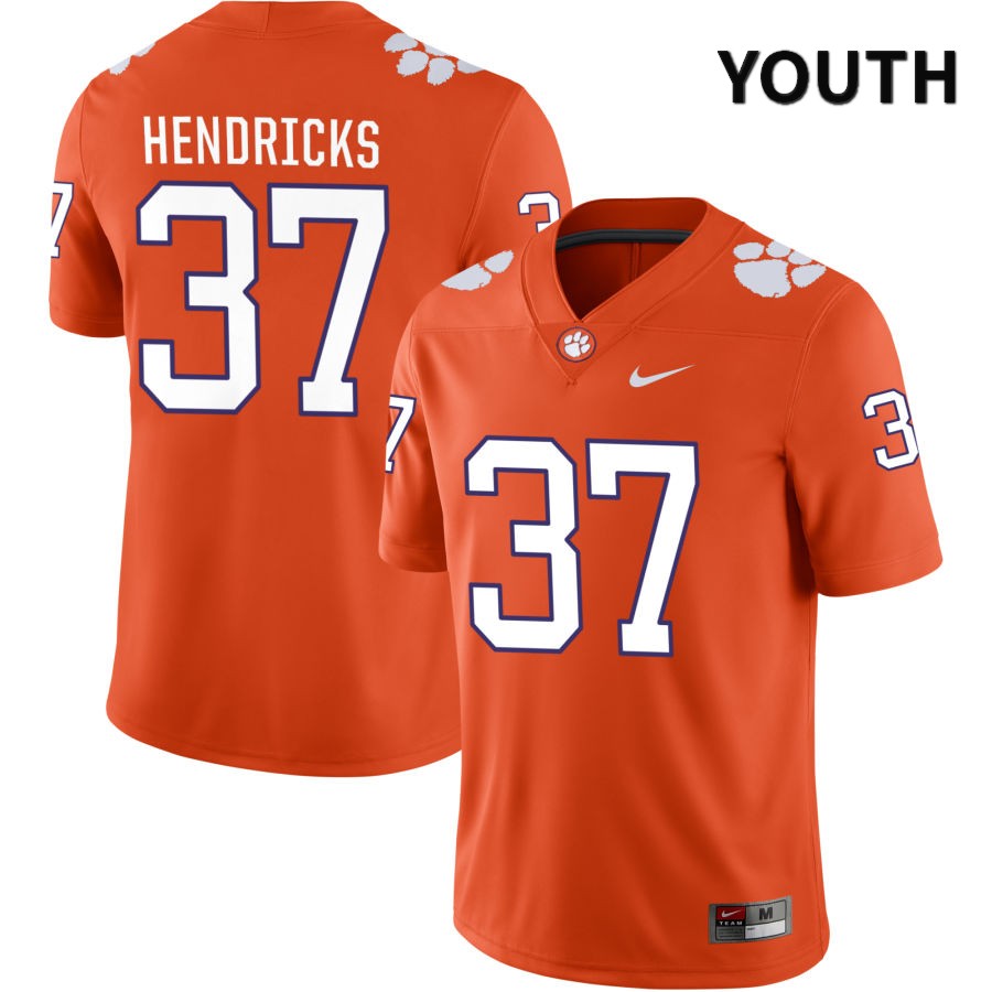 Youth Clemson Tigers Jacob Hendricks #37 College Orange NIL 2022 NCAA Authentic Jersey Check Out JFE15N2Z